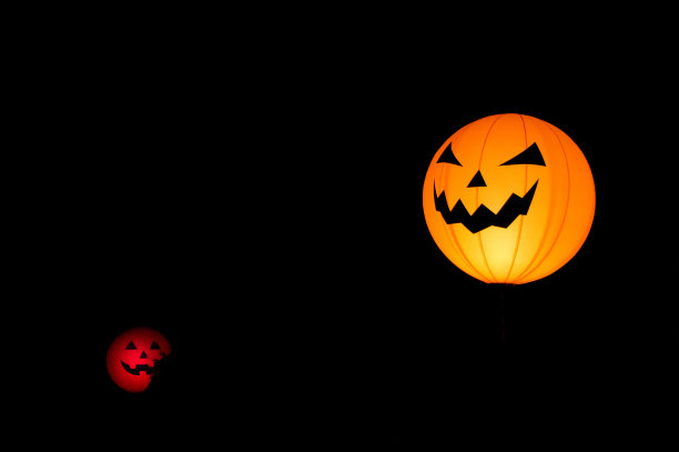 万圣节南瓜气球，10月31日晚上图片下载