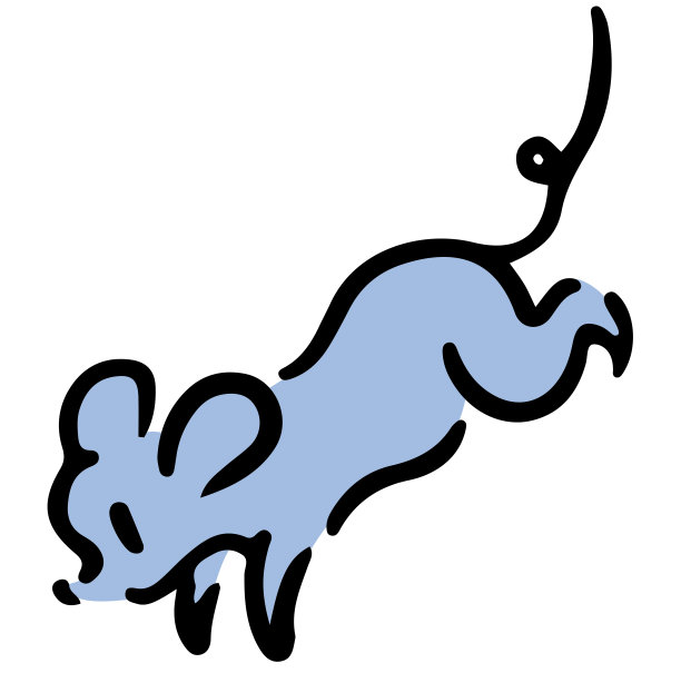 一只老鼠跑。等角图。图片下载