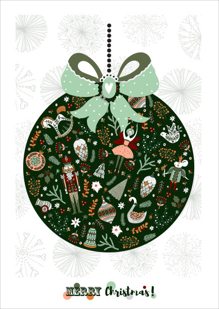 圣诞树球。在主题。图片下载