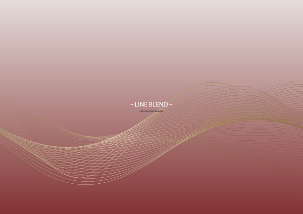 金色线条波浪混合效果背景模板图片下载