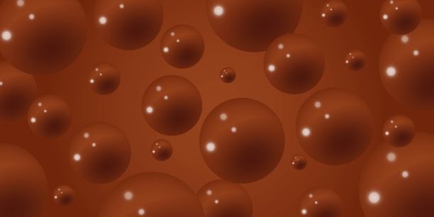 甜的液体巧克力背景3d。热可可洒横幅。棕色巧克力背景，有气泡。矢量插图。图片下载