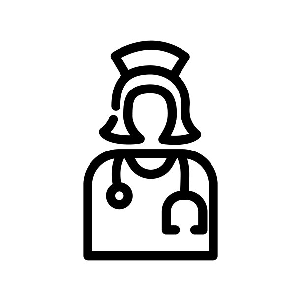 插图矢量护士图标模板设计图形图片下载