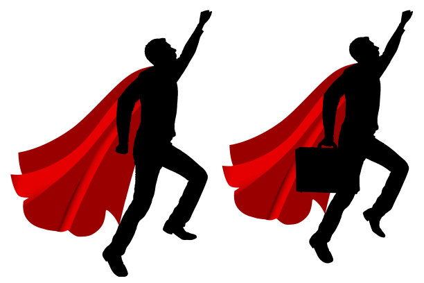 矢量上有两个男人，超级英雄图片下载