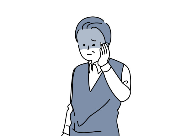 把手放在脸颊上的高年级学生图片下载