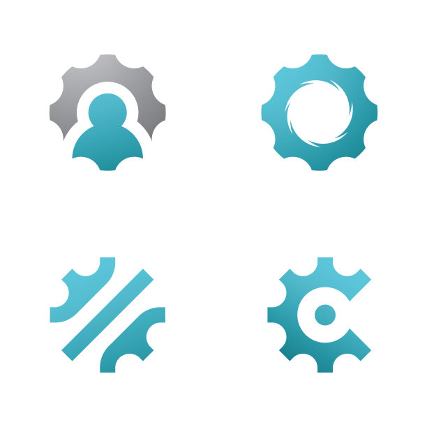 机械齿轮符号模板向量元素图片下载