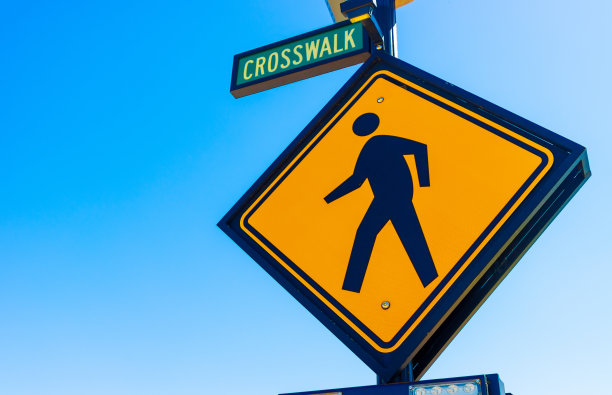 行人人行横道标志图片下载