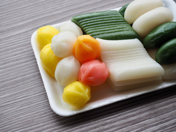 韩国传统食品，各种年糕图片下载