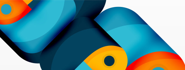 创意几何墙纸圆箭头形状图片下载