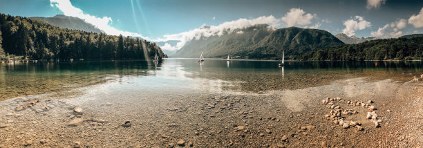 Bohinj湖，特里格拉夫国家公园，朱利安阿尔卑斯山图片下载