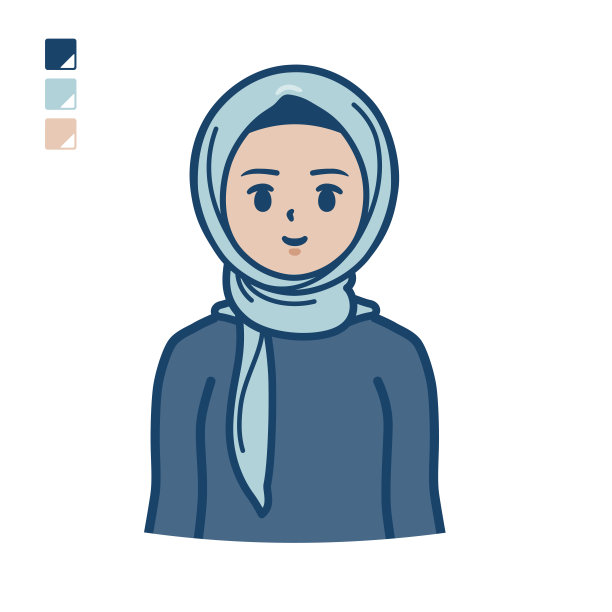 一名戴头巾的阿拉伯妇女，上半身图片图片下载