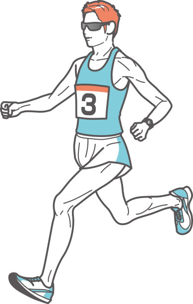 跑得很快的马拉松选手图片下载