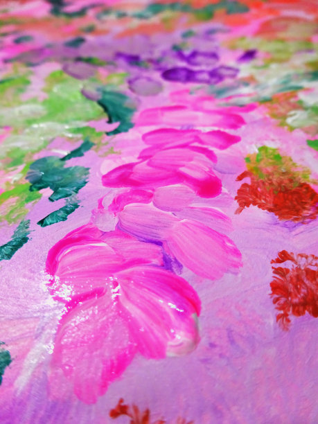 花卉抽象画艺术背景图片下载