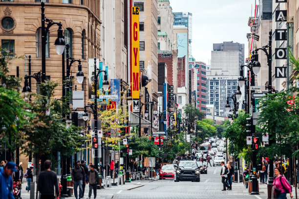 蒙特利尔市区街道图片下载