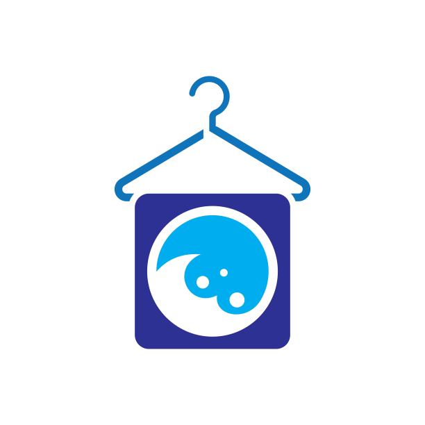 洗衣房标志图像插图图片下载