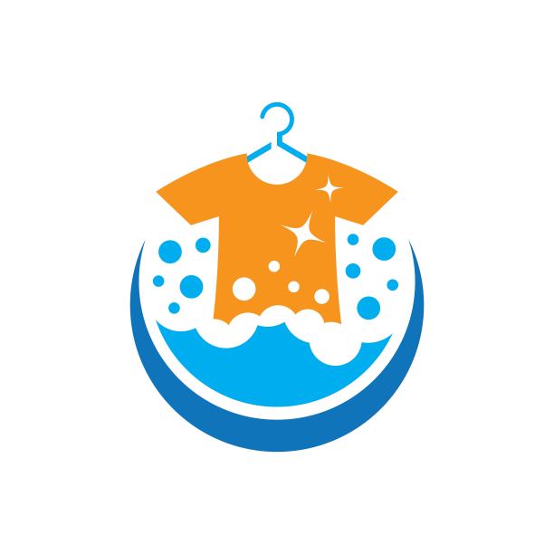 洗衣房标志图像插图图片下载