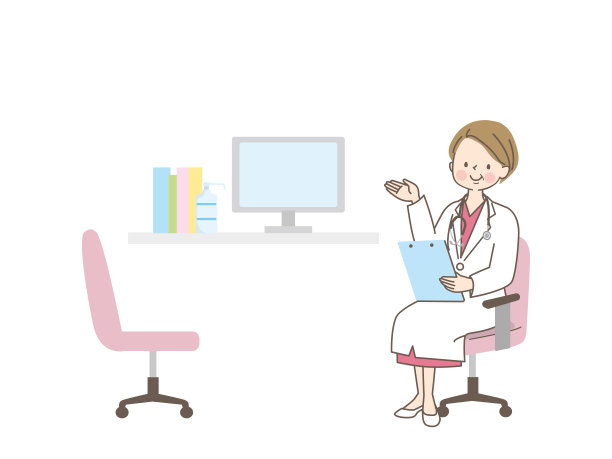 女性保健工作者媒介插图图片下载