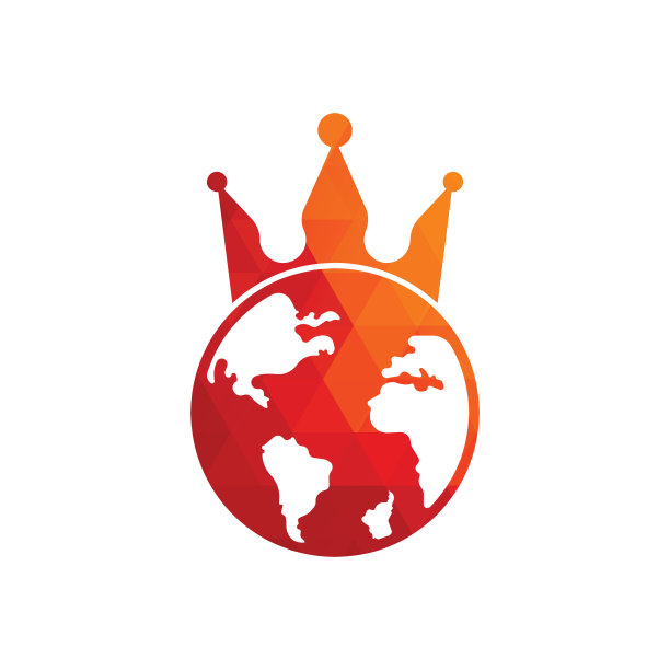 国王星球矢量标志设计。图片下载