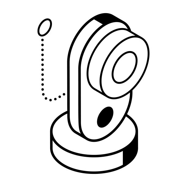 检查安全卡的线性等距图标图片下载