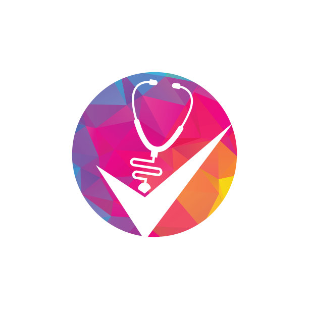 健康检查标志设计模板。图片下载