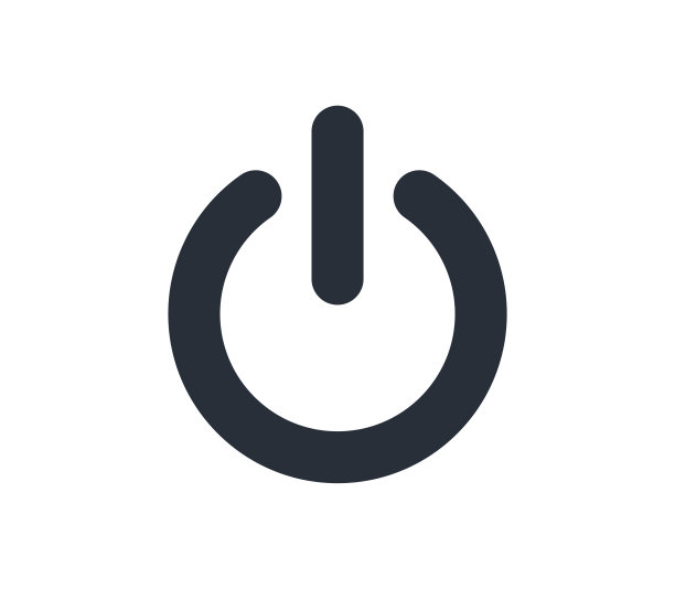 关机，关机图标矢量，在时髦的扁平风格隔离在白色背景。关闭图标图像，关闭图标说明。图标按钮开关。图片下载