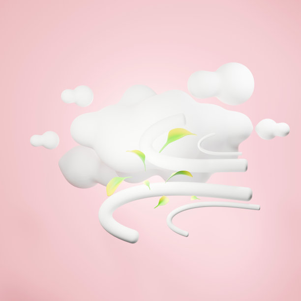 3d渲染的天气预报图标在干净的背景模拟和网页横幅。卡通接口设计。最小metaverse的概念。图片下载