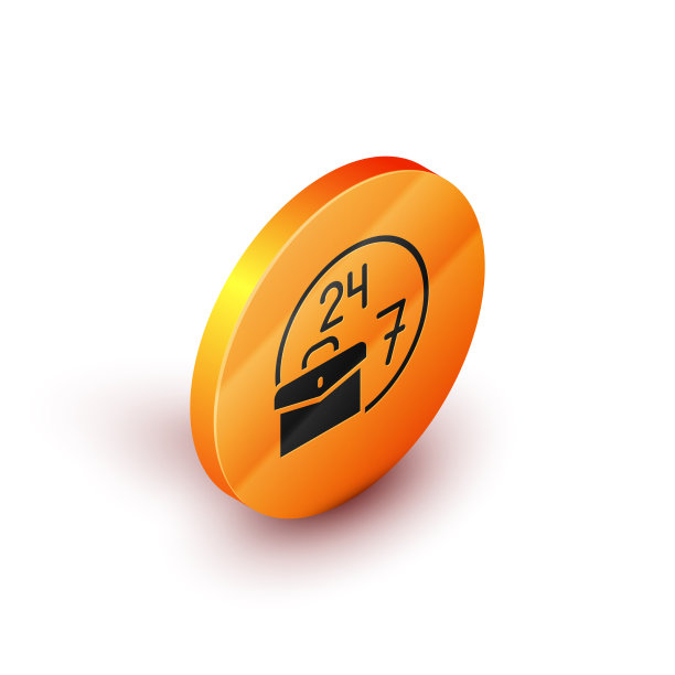 等距总是忙图标隔离在白色上图片下载