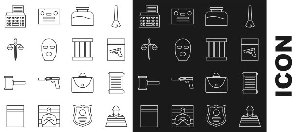 套线囚犯法令纸羊皮纸图片下载