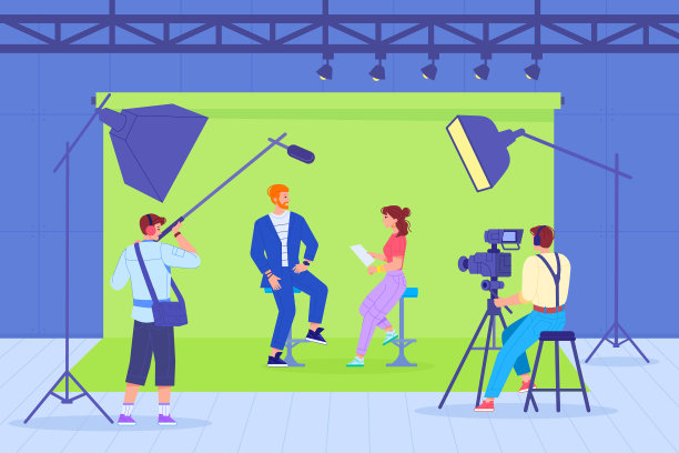 电视演播室后台舞台电视节目图片下载