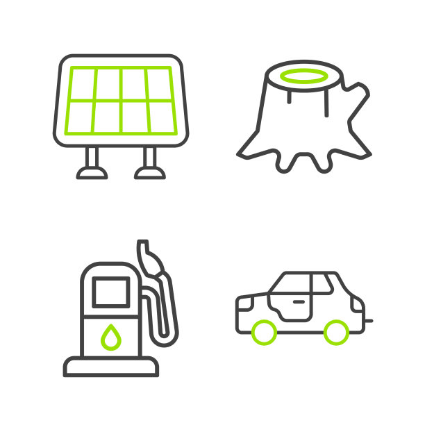 设置线路汽车汽油或加油站树桩图片下载