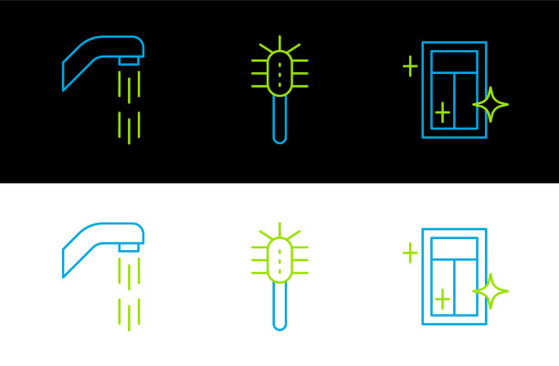 为窗户淋浴喷头设置管路清洗服务图片下载