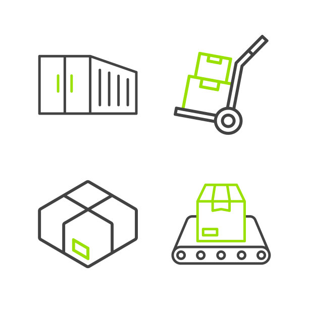 衬线传送带用纸箱纸板箱图片下载