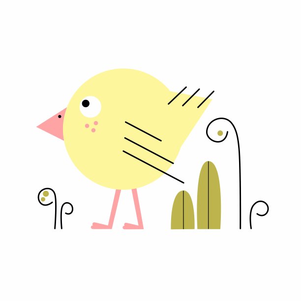 光栅鸡插图图片下载