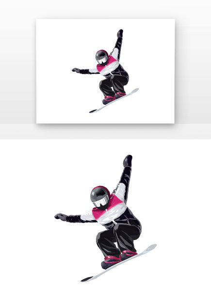 冬季滑雪人物运动图片下载