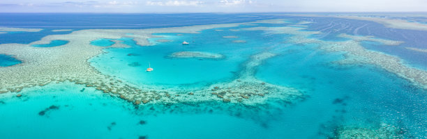 大堡礁世界遗产海洋公园全景，澳大利亚昆士兰图片下载