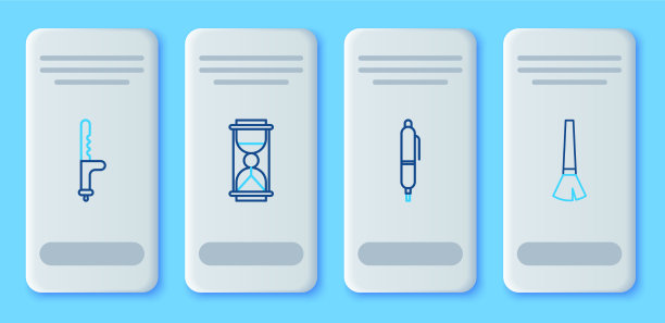 设线老沙漏与沙笔警图片下载