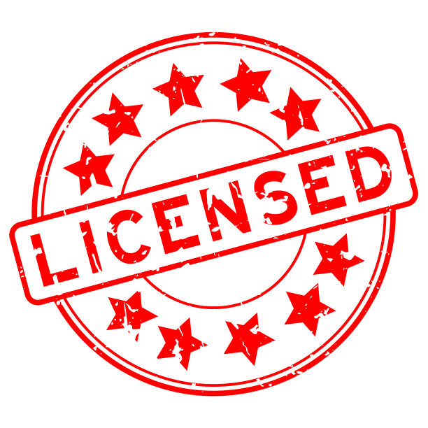 垃圾红色许可字与星图标圆形橡胶印章邮票在白色背景图片下载