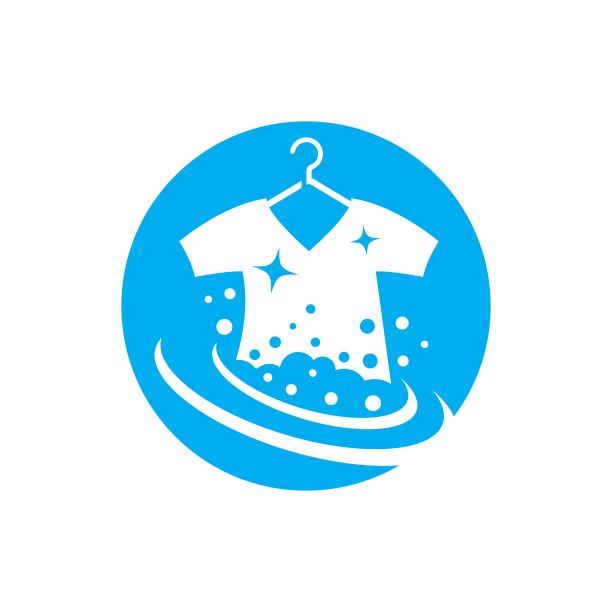 洗衣房标志图像插图图片下载