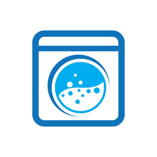 洗衣房标志图像插图图片下载