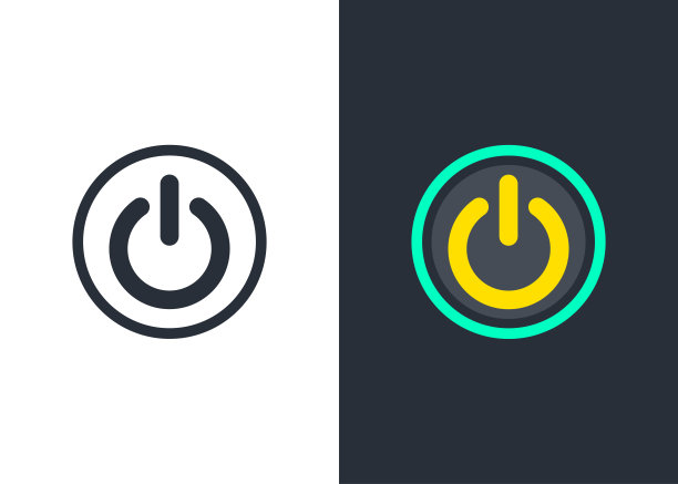 关机，关机图标矢量，在时髦的扁平风格隔离在白色背景。关闭图标图像，关闭图标说明。图标按钮开关。图片下载