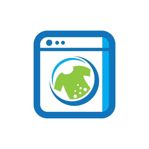 洗衣房标志图像插图图片下载