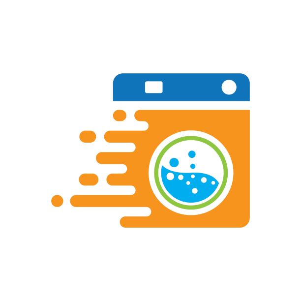 洗衣房标志图像插图图片下载