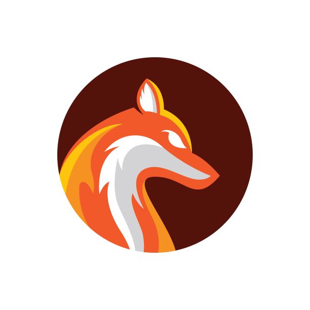 福克斯标志形象插画图片下载