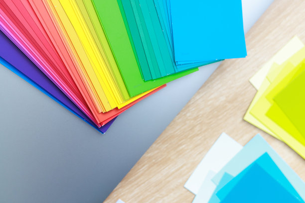 油漆颜色样本梯度的家庭办公室接近图片下载