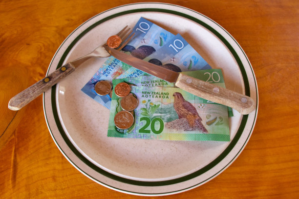 饮食成本(新西兰元)概念图片下载