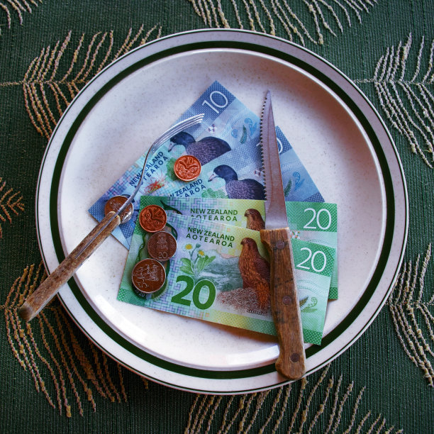 饮食成本(新西兰元)概念图片下载