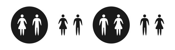 厕所图标。矢量插图。标志。图片下载