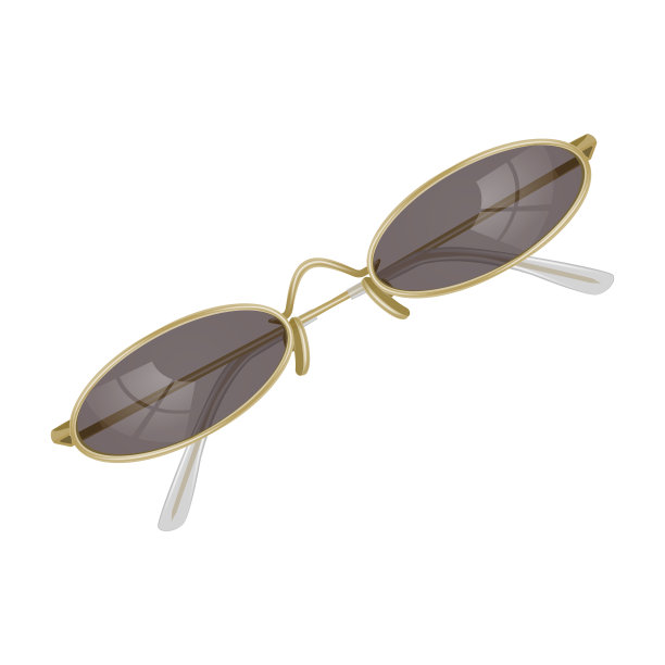 向量玻璃png。白色背景的太阳镜。眼镜框，眼镜轮廓PNG。图片下载