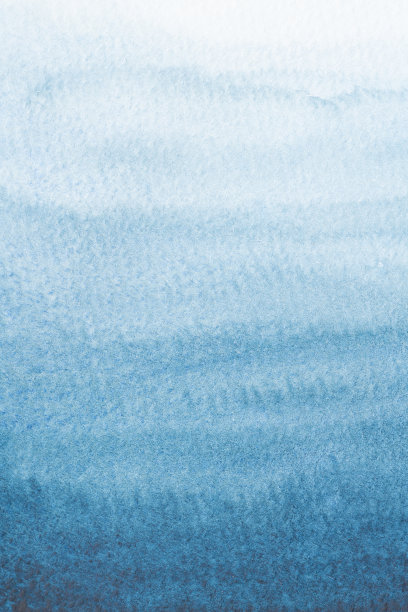 特写软染液靛蓝深蓝水彩纸表面抽象背景。概念为现代卡片，背景复古，海浪设计。图片下载