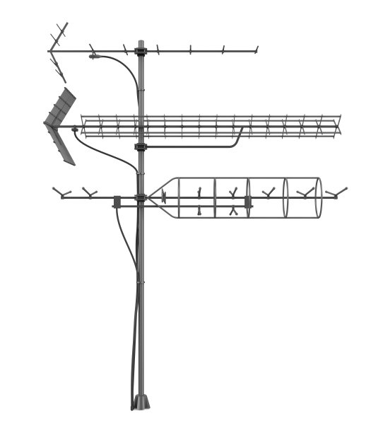 超高频甚高频电视天线隔离图片下载