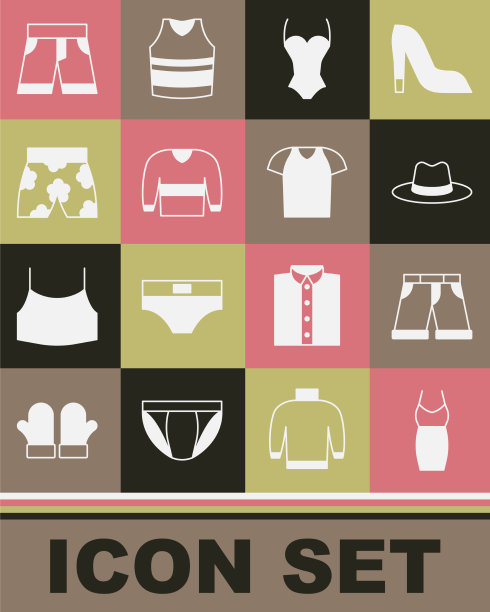 女士穿短裤或长裤，男士戴帽子，穿泳衣图片下载